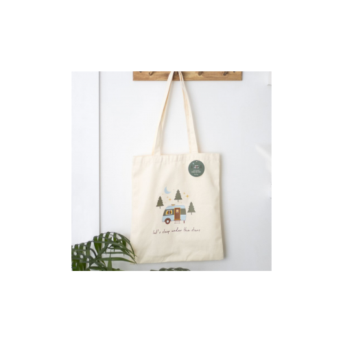 Let's Sleep Under the Stars Caravan Polycotton Tote Bag